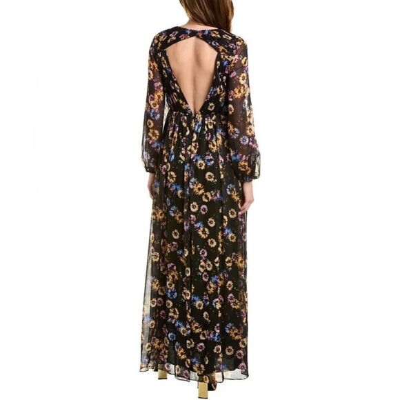 Aidan by Aidan Mattox Floral Pleated Chiffon Gown size 0 - Picture 2 of 14